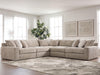 Nexora-Court 5-Piece Sectional - Burlap