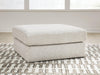 Kestrie Oversized Accent Ottoman - Feathered