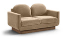 Diviento 63" Velvet Performance Fabric Upholstered Loveseat
