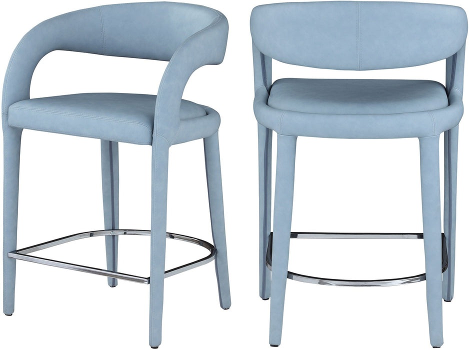 Sylvester Vegan Leather Upholstered Counter Stool