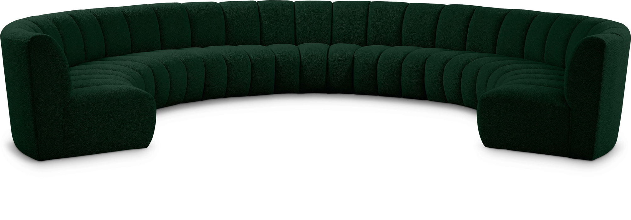 Infinity 178" Boucle Fabric Upholstered 9pc. Modular Sectional