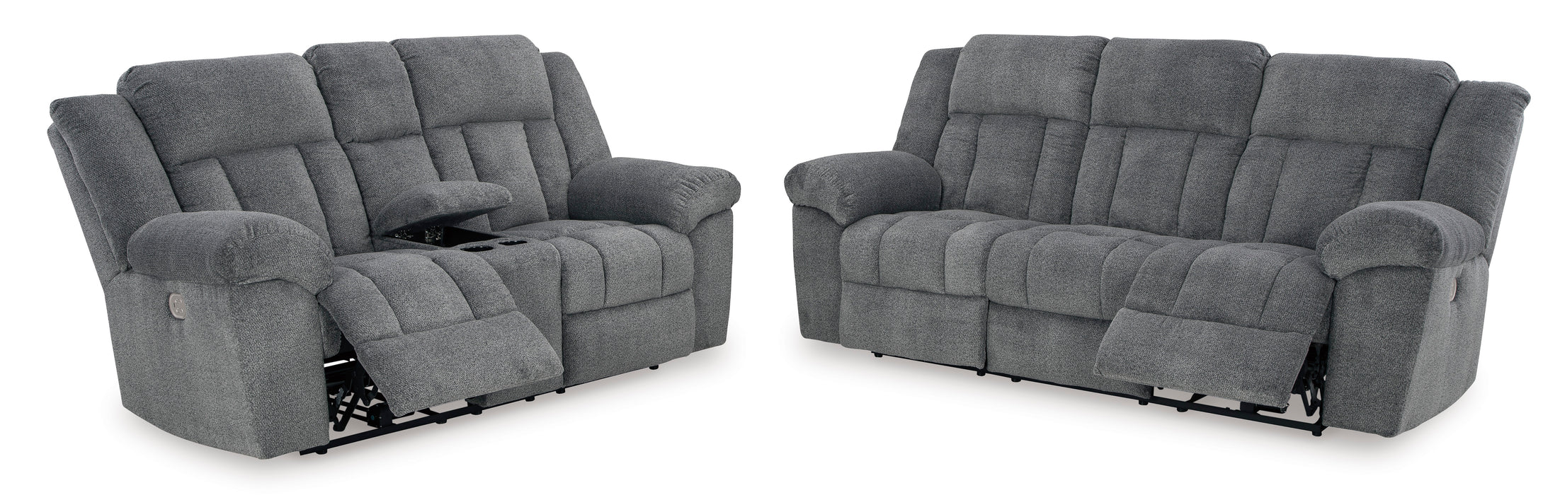 Tip-Off Power Reclining Sofa and Loveseat