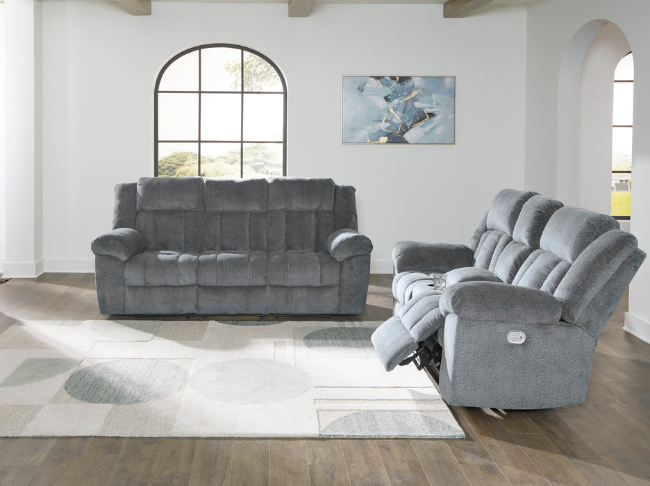 Tip-Off Power Reclining Sofa and Loveseat