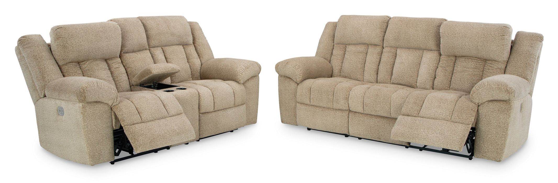 Tip-Off Power Reclining Sofa and Loveseat