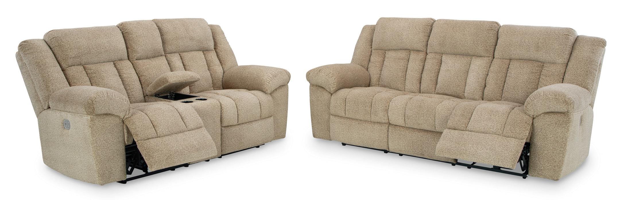 Tip-Off Power Reclining Sofa and Loveseat