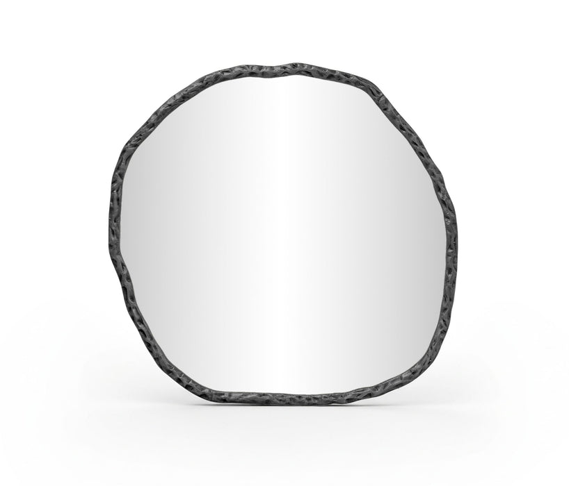 Molten 36" W X 36" H Iron Frame Mirror