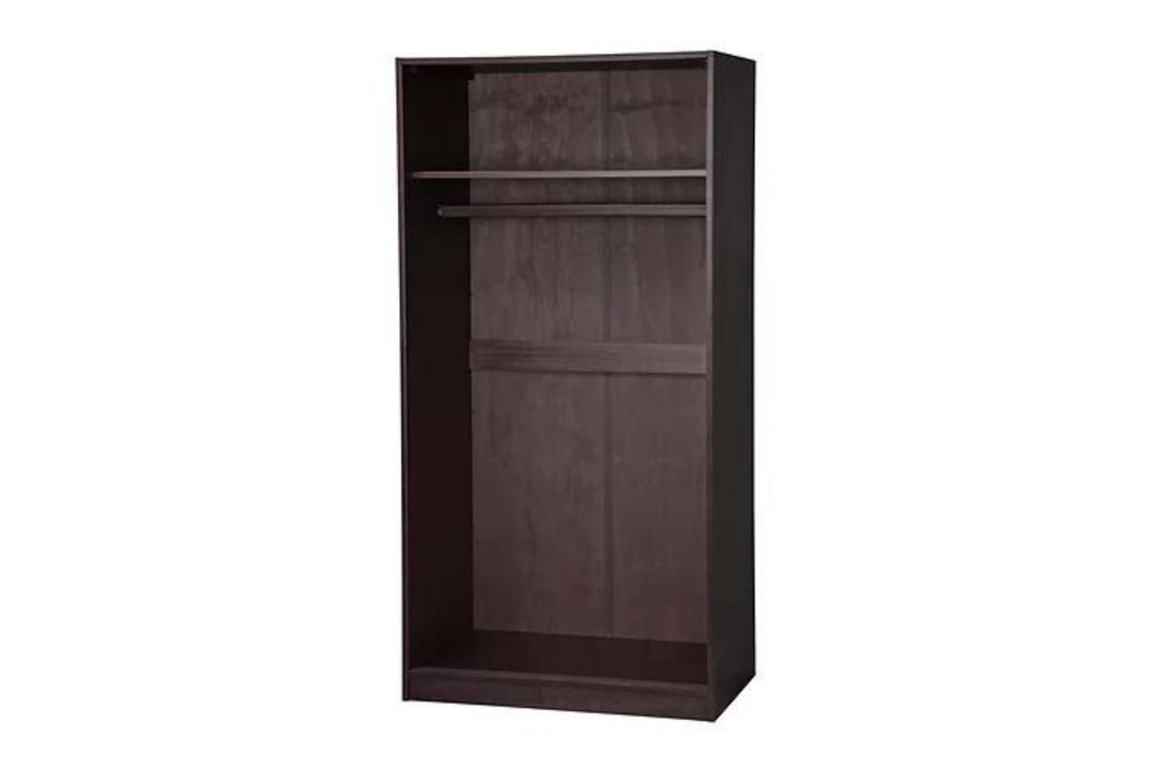 5666 - 100% Solid Wood 2-Sliding Door Wardrobe With Optional Shelves