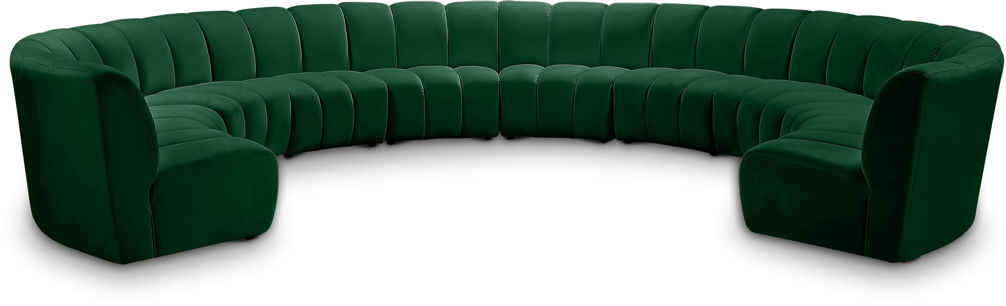 Infinity 178" Velvet Upholstered 10pc. Modular Sectional