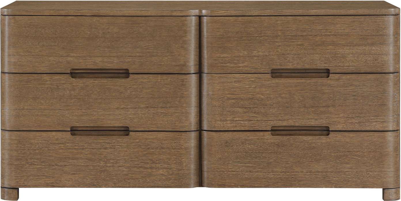 Caswell Oak Veneer And Solid Wood Dresser