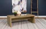 Mesa de centro rectangular de madera manufacturada Lynette Mango