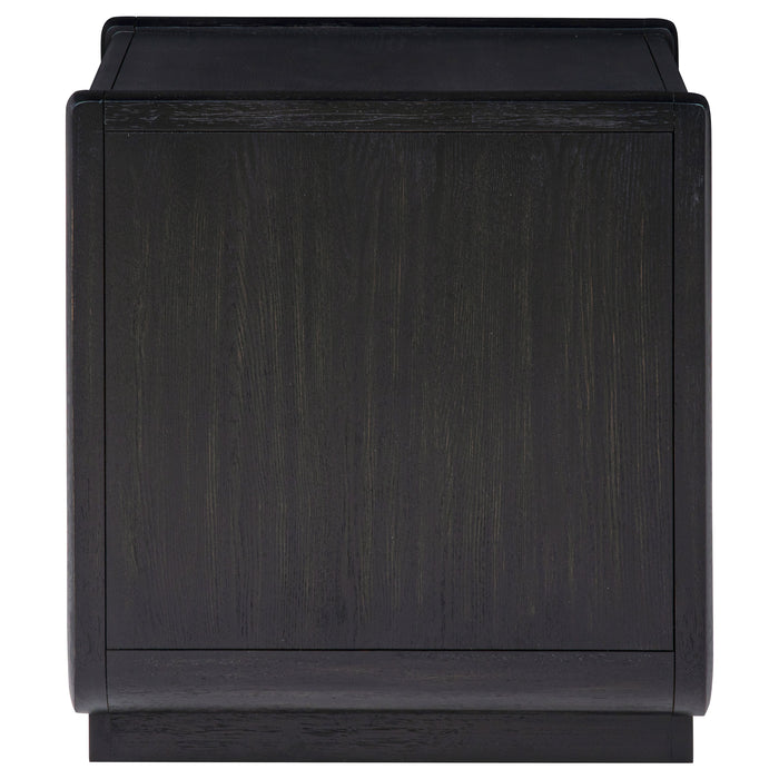 Leandro 1-drawer Wood Occasional Side End Table Burnished Black