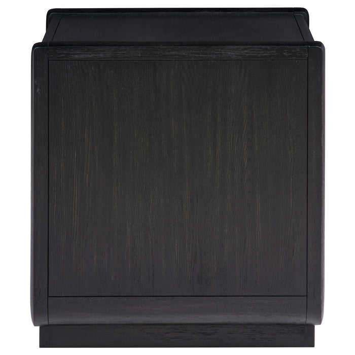 Leandro 1-drawer Wood Occasional Side End Table Burnished Black