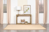 Consola rectangular para sofá de madera maciza Benton, natural