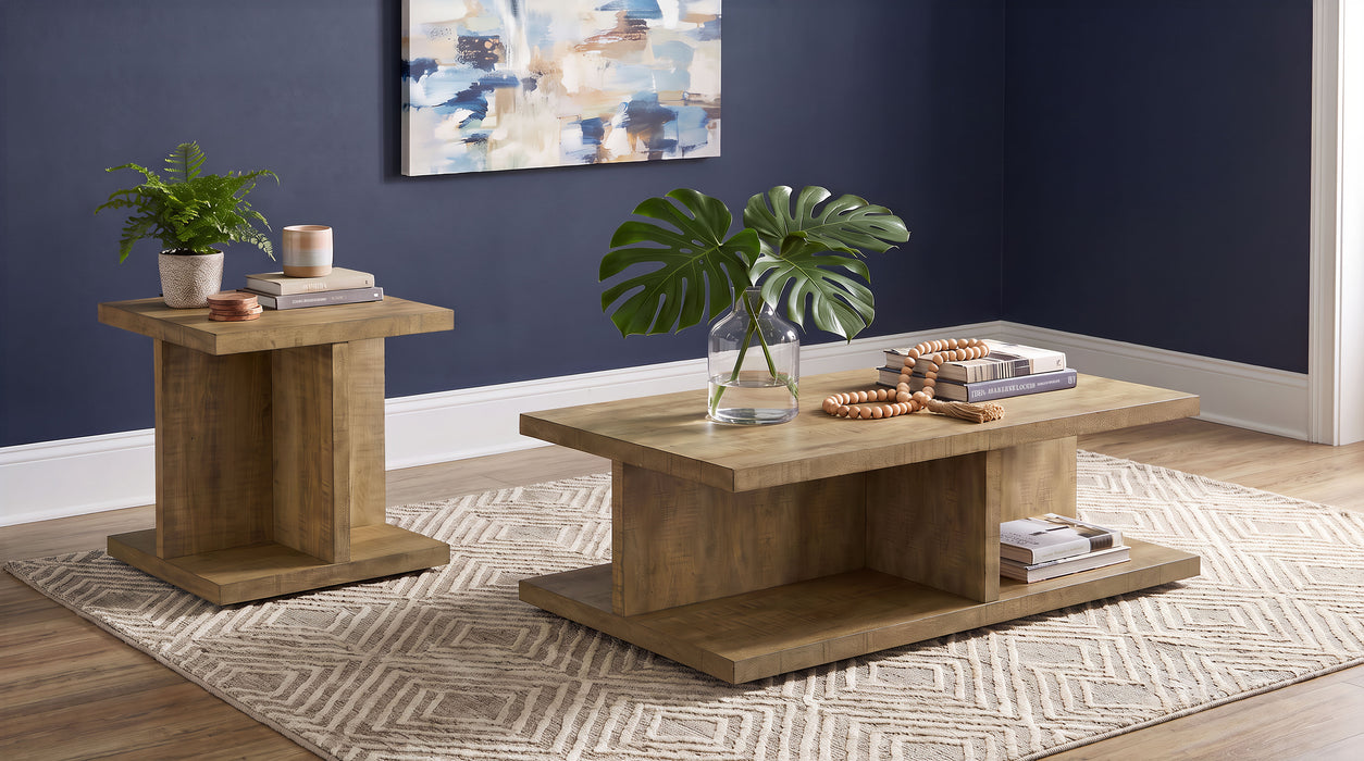 Cortona 2-piece Coffee and End Table Set Mango