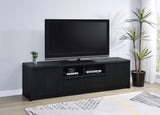 Winfield Mueble para TV y Consola Multimedia de 2 Puertas de 78 Pulgadas Negro