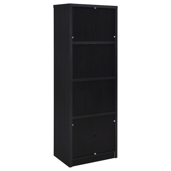 Winfield 3-shelf Media Tower Entertainment Pier Black