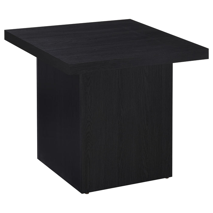 Juego de mesa de centro y mesas auxiliares rectangular Max de 3 piezas - negro