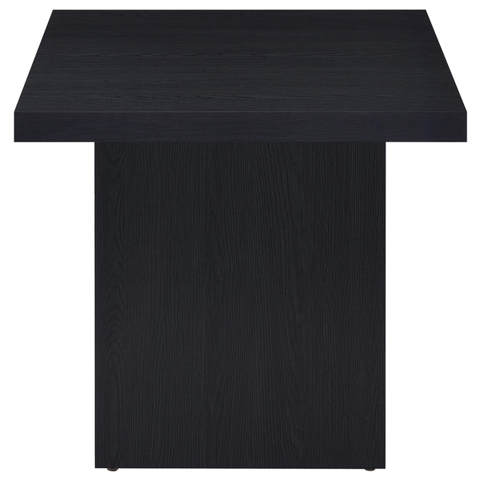 Juego de mesa de centro y mesas auxiliares rectangular Max de 3 piezas - negro