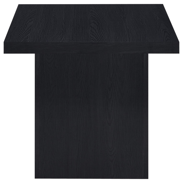 Juego de mesa de centro y mesas auxiliares rectangular Max de 3 piezas - negro