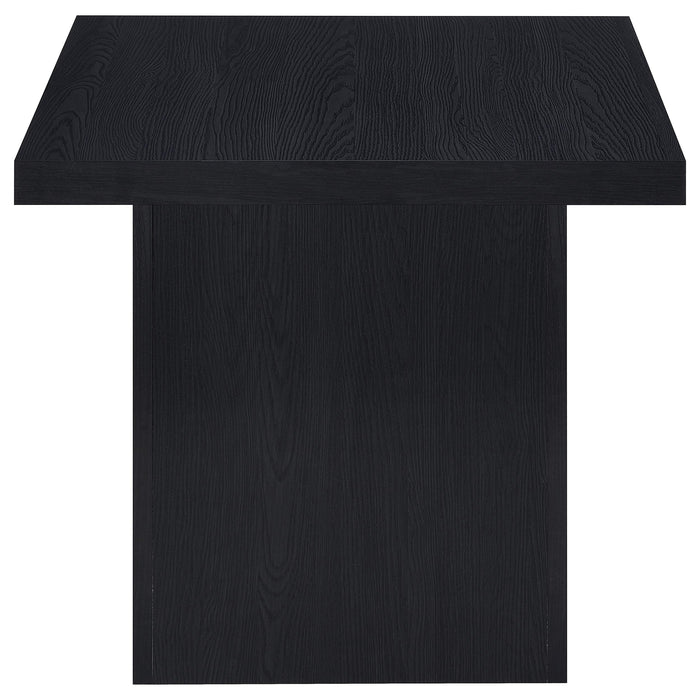Juego de mesa de centro y mesas auxiliares rectangular Max de 3 piezas - negro