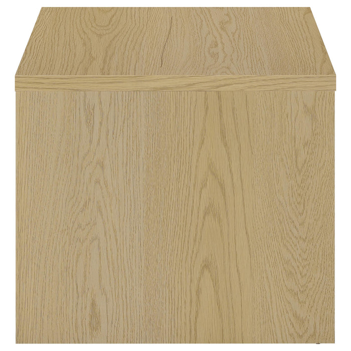 Canoga Engineered Wood Accent Side End Table Light Oak