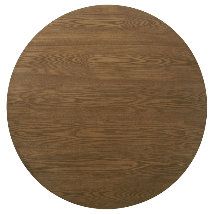 Franklin 3-piece Round Coffee Table Set Dark Brown