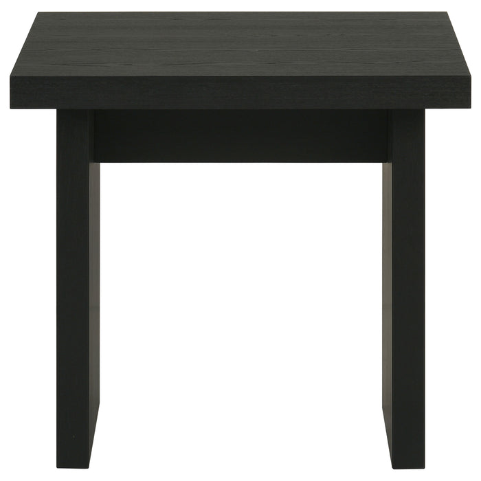 Decker Square Occasional Side End Table Black