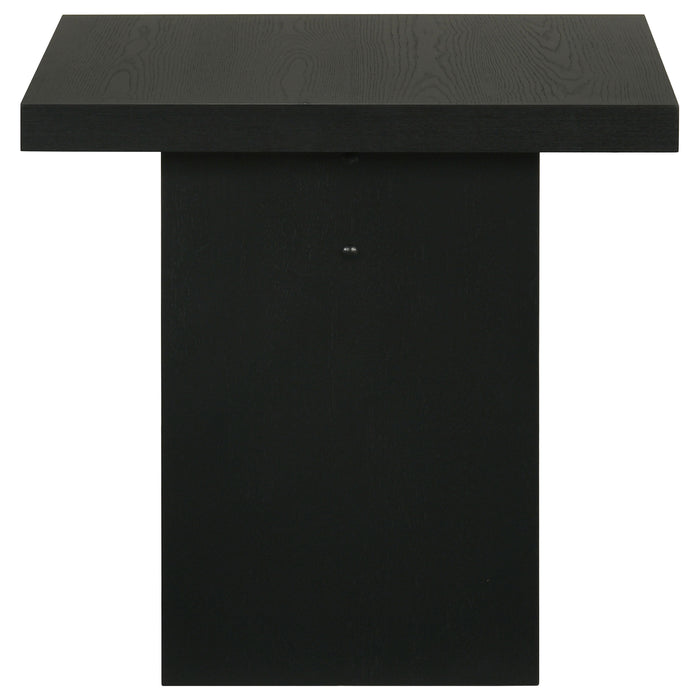 Decker Square Occasional Side End Table Black