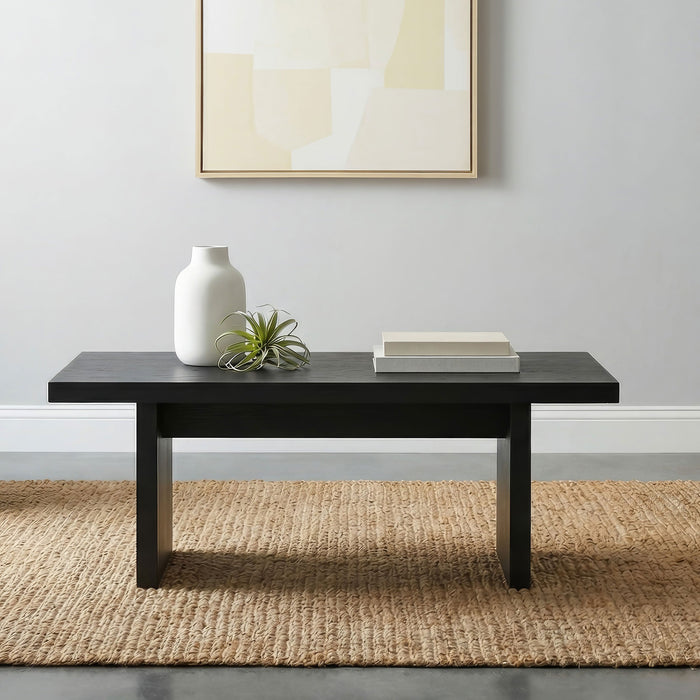 Mesa de centro rectangular Decker de 47 pulgadas de roble natural