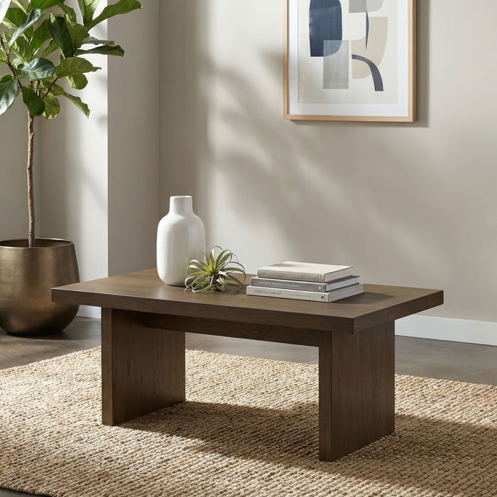 Mesa de centro rectangular Decker de 47 pulgadas de roble natural