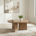 Aragon Round Panel Base Coffee Table Mango