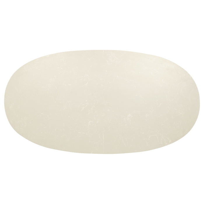 Lucaire 3-Piece Coffee and 2 End Table Set Honed Cream and Sandstone