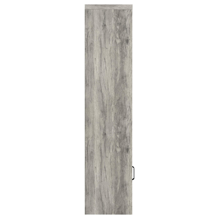 Burke 4-shelf Engineered Wood Media Tower Grey Driftwood