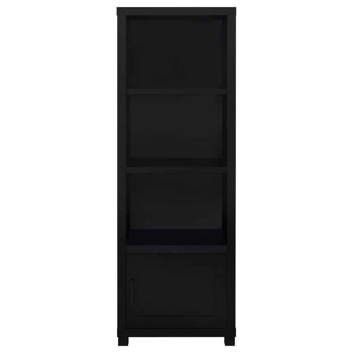 Sachin 3-shelf Engineered Wood Media Tower Black