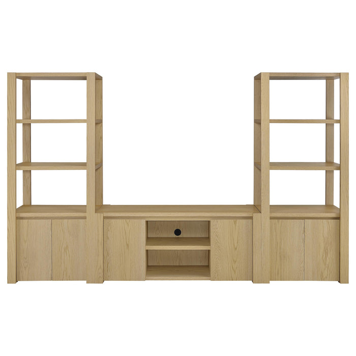 Laurelton 60-inch 2-door TV Stand Media Console Light Oak