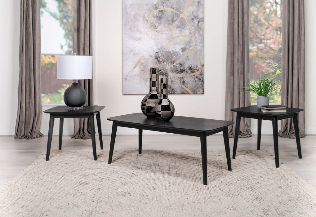 Radley 3-piece Rectangular Coffee Table Set Natural Walnut