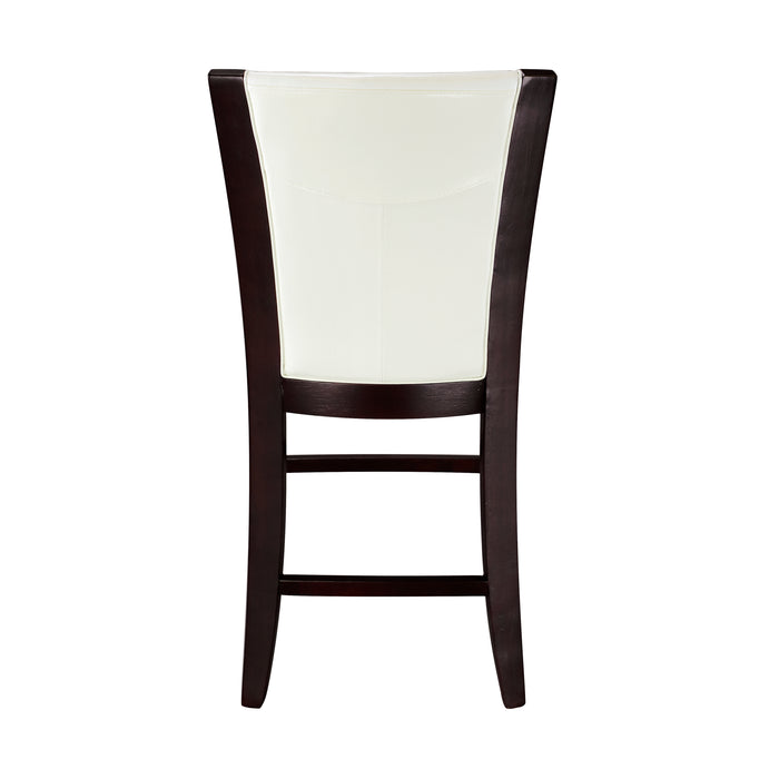 Daisy Counter Height Chair, White Bi-Cast Vinyl