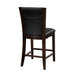 Daisy Counter Height Chair, Dark Brown Bi-Cast Vinyl