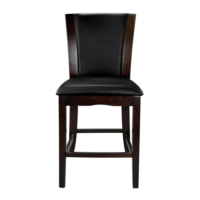 Daisy Counter Height Chair, Dark Brown Bi-Cast Vinyl