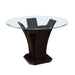 Daisy (3)Round Counter Height Table, Glass Top