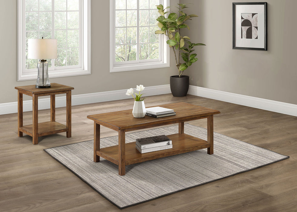 Payne 2-piece Coffee and End Table Set Distressed White