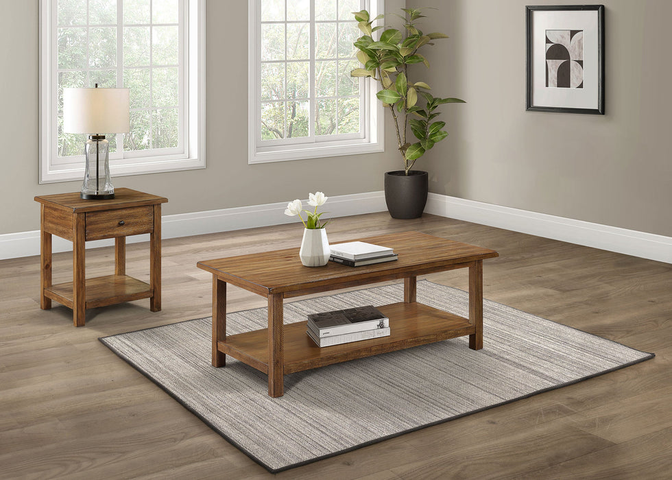 Payne 2-piece Coffee and 1-drawer End Table Set White
