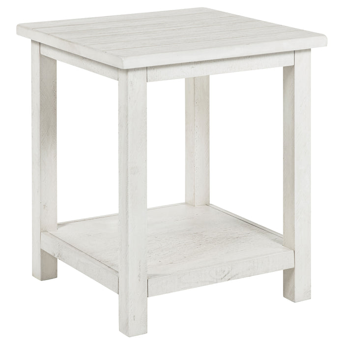 Juego de mesa de centro y mesas auxiliares Payne de 3 piezas - blanco desgastado