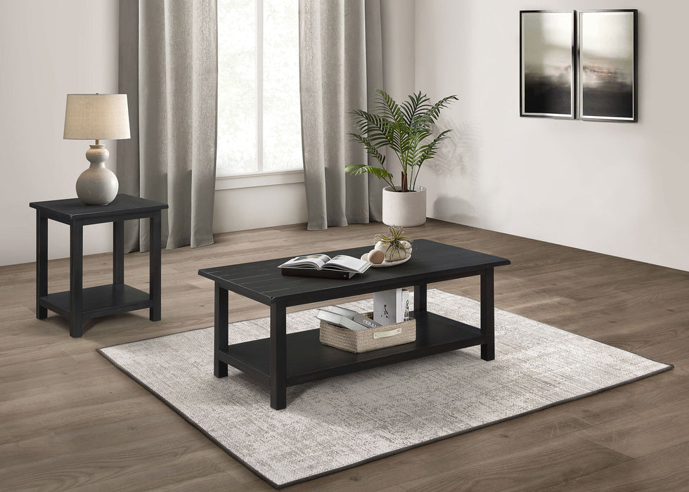 Payne 2-piece Coffee and End Table Set Distressed White