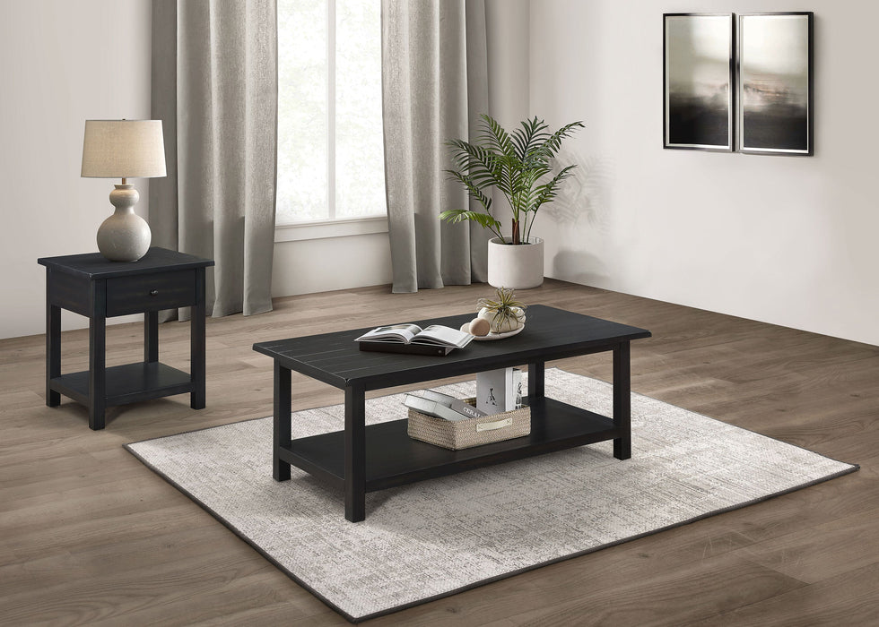 Payne 2-piece Coffee and 1-drawer End Table Set White