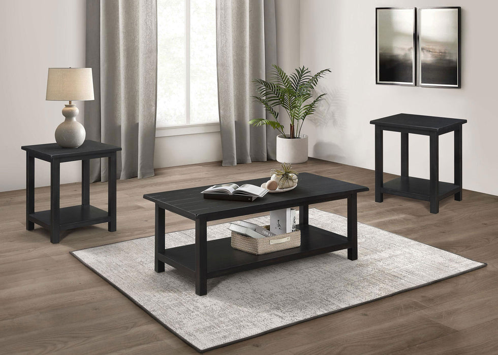 Juego de mesa de centro y mesas auxiliares Payne de 3 piezas - blanco desgastado