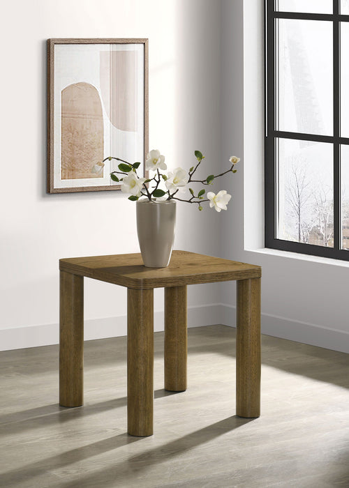 Mesa auxiliar de madera de ingeniería Castlewood Roble claro