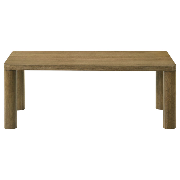 Castlewood 3-piece Cocktail Coffee Table Set Brown Oak