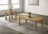 Mesa de centro de madera de ingeniería Castlewood roble claro