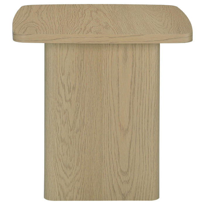 Fraser 2-Piece Greige Pedestal Coffee and End Table Set